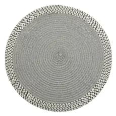 Lugar Americano Poliester Branco E Preto - Wolff - 38cm Jogo Americano