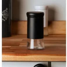 Porta Temperos Versatile Wolff 135ml Preto Vidro