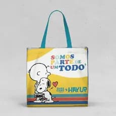 Sacola Reutilizável Snoopy Ecobag Semax Resistente SP04