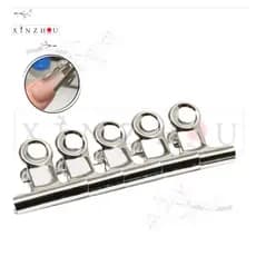 Kit 20 Presilhas para Curvatura C Unhas Fibra Gel - Aço Inox