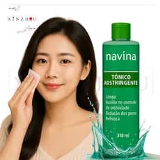 Tônico Adstringente Navina 310ml Limpeza Facial 4 em 1 para Controle da Oleosidade e Skincare