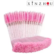 Kit 200 Escovinhas Descartáveis Com Glitter Para Extensão e Manutenção de Cílios