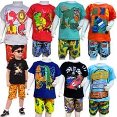 Kit10 peças Conjunto Roupa Infantil Menino 10 pecas 5 conjuntos 1ao 5anos Roupa Menino Infantil Short e Blusas