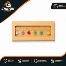 Kit Marcador Identificador Design Cristal Luxo Para Taças Copos Drinks Eventos Social