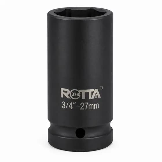 Chave Soquete Sextavado Profissional De Impacto Longo 3/4 27mm - Rotta