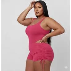 Maiô Cavado Body Com Shortinho Feminino Plus Size Praia