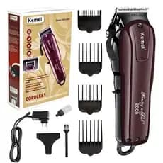 Máquina Kemei KM-2600 Máquina De Cortar Cabelo Elétrico 9w Potente Recarregável 2200ma - Bivolt