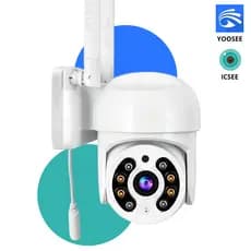 Câmera de Segurança Wi-Fi 2.4G Inteligente YOOSEE ou ICSEE com Visão Noturna HD ming À prova d'água