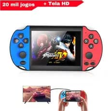 Videogame Portatil X7 PLUS Tela 5.8" /4.8" +10000 Jogos Retro 16GB Console de Mão Memoria Expansivel