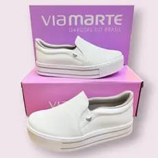 Tenis slipon VIA MARTE original calce facil sem cadarço iate