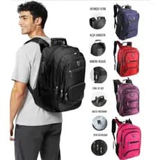 Mochila Masculina Feminina Bolsa  Ultra Reforçada para Notebook com Trava de Segurança e Impermeável
