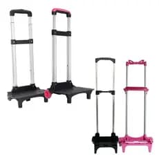 Suporte Carrinho Grande 40cm Rodinha Mochila Escolar Preto
