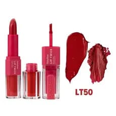 Batom Ruby Rose Duo, Batom normal e Batom em líquido Cor LT50 Pronta entrega