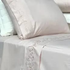 Jogo de Cama Casal 4 Peças Bordado Bella Notte
