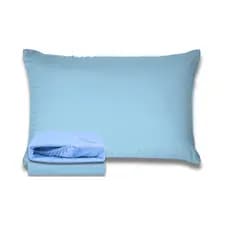 Jogo de Cama Solteiro Premium Linea Azul 180 Fios 100% Algodão
