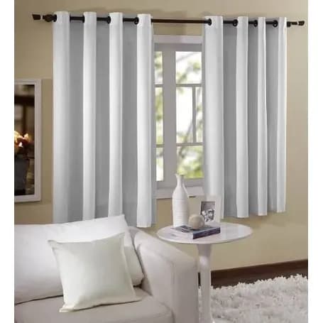 Cortina Para Janela Barcelona 200x180 Branca Admirare