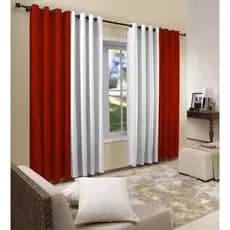 Cortina Para Janela 4,00 X 2,50 Vicenza Vermelha  Admirare