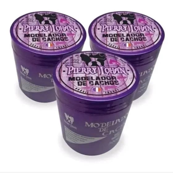 Gel Para Cabelo Modelador De Cachos Kit 3 unidades de 500g cada