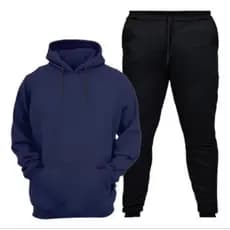kit conjunto moletom blusa+calça preta masculino agasalho feminino canguru (calças são pretas)