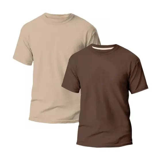 Kit 2 Camisetas Básicas Streetwear Slim Camisa T-Shirt Masculina  Promoção Algodão - Opções de Cores