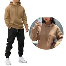 Kit Conjunto Moletom Canguru Unissex Calça e Blusa Flanelada Com Capuz Agasalho Premium P ao GG Envio Já