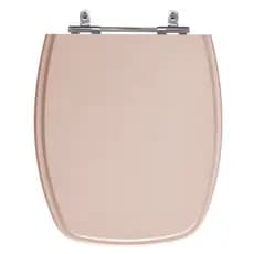 Assento Laqueado Stylus Rosa Coral Tampa para Vaso Celite em MDF