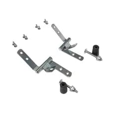 Dobradiça Aço Inox Individual para Assento Sanitário Mdf Laqueado