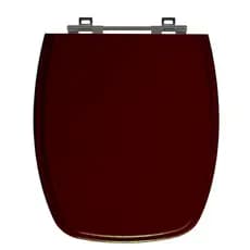 Assento Sanitário Stylus Mogno Tampa para Vaso Celite de Madeira Laqueada - Sb