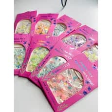 KIT 5 cartelas decoração de unha em gel 3d decalque de unha kit nail designer profissional strass para unha