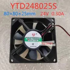 1 pc YTD248025S 8025 24V 0.30A 8cm 80 × 25mm Ventilador De Resfriamento Da Máquina