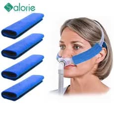 Um par de CPAP Respirador Facial Shields Coberturas Protetoras Velcro Respirator Acessórios Fixos