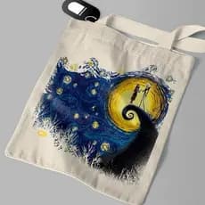 Ecobag Cru customizada bolsa Sacola o estranho mundo de Jack