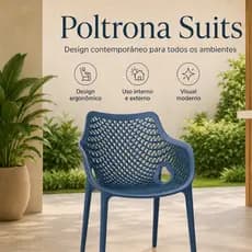 Cadeira Poltrona Suits Sala Escritório Quarto Recepção Área Gourmet Restaurante