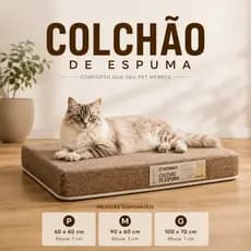 Colchão Pet para Cachorro e Gato Ortopédico D18 Impermeável Grafite Tamanhos Personalizados