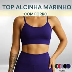 Top Fitness Alça Básico Feminino Academia Forrado Bojo Removível Confortável Treino Crossfit