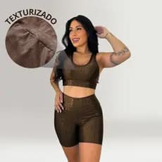 Conjunto Fitness de Short Academia CrossFit Treino Cintura Alta Arsenall Fitness