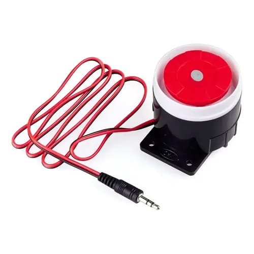 Sirene 5-12v 5w P/ Alarme Carro Moto Van Caminhão Ré Empresa