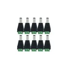 Kit 10 Conector P4 Macho Borne Cftv