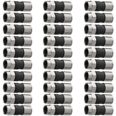 Kit C/ 15 Conector Rg6 Coaxial De Compressão Profissional