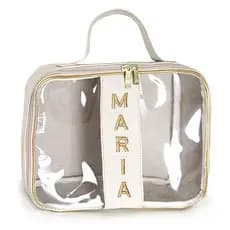 Maleta Grande Personalizada Maquiagens Pinceis Organizadores