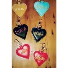 chaveiros/personalizados/coração/lembrancinha