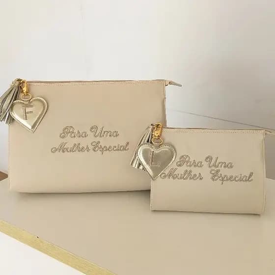 Kit Necessaire Mulheres Chaveiro Brindes Bordados