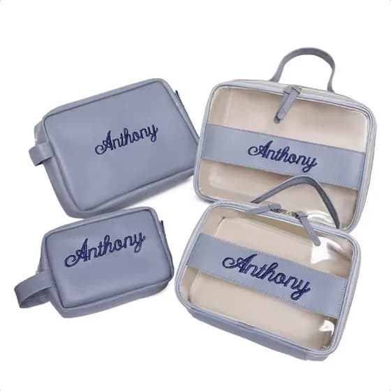 Kit/Bolsas/Maternidade/Personalizado/Frasqueira/Bebe/Bordado/Necessaire/Mais