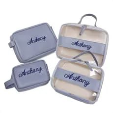 Kit/Bolsas/Maternidade/Personalizado/Frasqueira/Bebe/Bordado/Necessaire/Mais