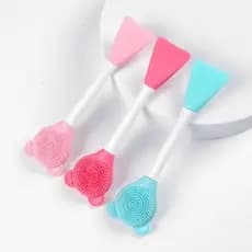 Espátula Facial de Silicone 2 em 1 Maquiagem Limpeza de Pele