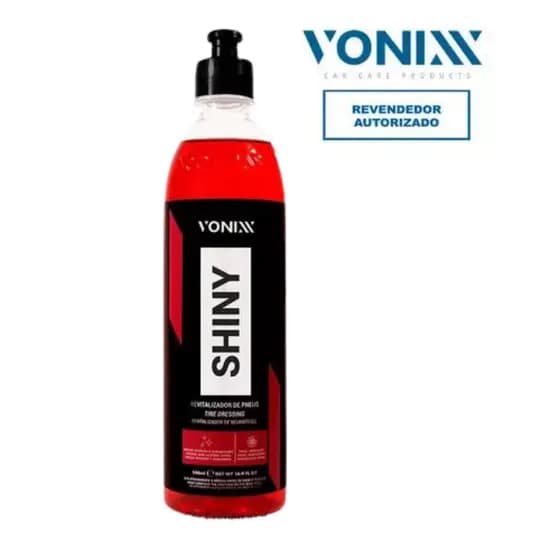 Revitalizador de Pneus Pretinho Brilho Molhado Até 60 Dias Shiny Vonixx 500ml