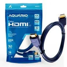 Cabo HDMI 2.0 4K 1m Compatível com TV, PC, PS4/PS5 4K01
