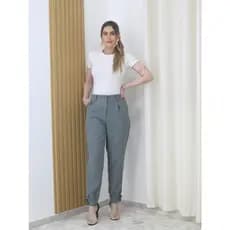 Calça Feminina Jogger com punho na barra com botão  - Maxma 6619