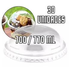 Tampa Bolha P/ Copo 700/770ml Kit 30 Uni Açai Milkshake