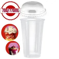 Copo Bolha 700ml / 770ml Kit c/ 30 Uni Transparente Plástico Açai